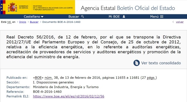 Se acerca la fecha de presentación de auditorías obligatorias por RD 56/2016