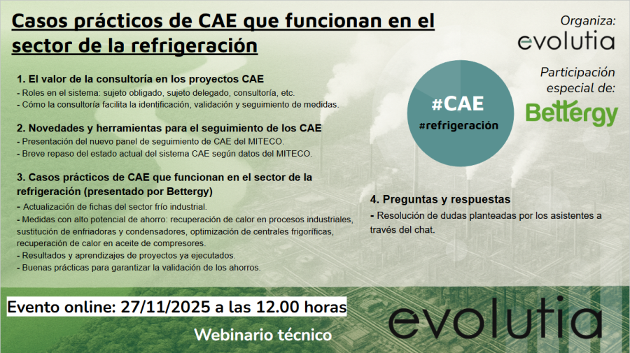 Webinario de Evolutia: Casos prácticos de CAE que funcionan en el sector de la refrigeración