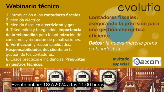 Webinario: la importancia de los contadores fiscales para una gestión energética precisa